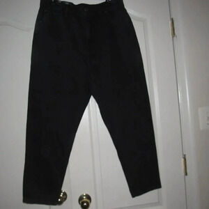 NWT GAP DENIM Mom Jean High Rise Tapered Non-Stretch Black Jeans Size 33/16